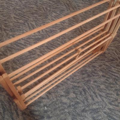Wood Accordion Laundry Drying Rack
