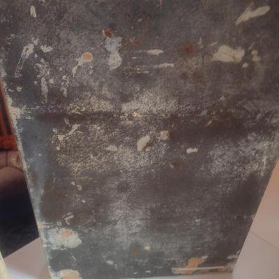 Vintage Metal Roll-Up Bread Box Half Round