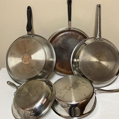 Stainless steel pans - Calphalon, Revere Ware, Taste of Home WearEver