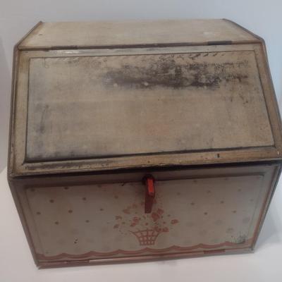 Vintage Metal Double Door/Compartment Bread Box