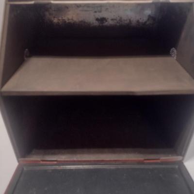 Vintage Metal Double Door/Compartment Bread Box