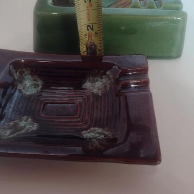 Pair of Mid-Century Ceramic Ashtrays Includes Royal Haeger