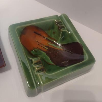 Pair of Mid-Century Ceramic Ashtrays Includes Royal Haeger