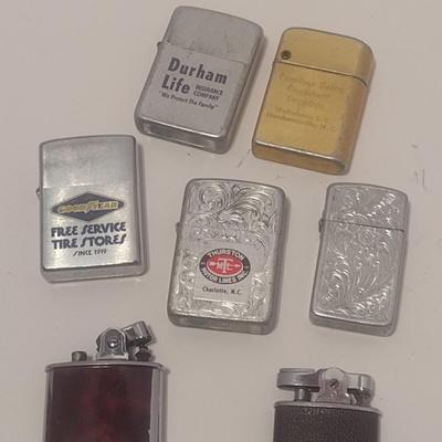Collection of Vintage Mostly Advertising Cigarette Lighters