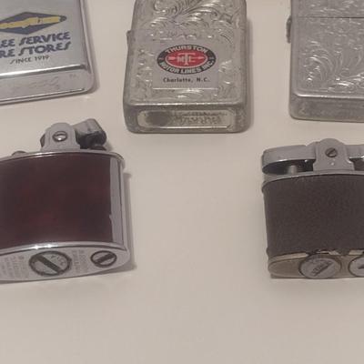 Collection of Vintage Mostly Advertising Cigarette Lighters
