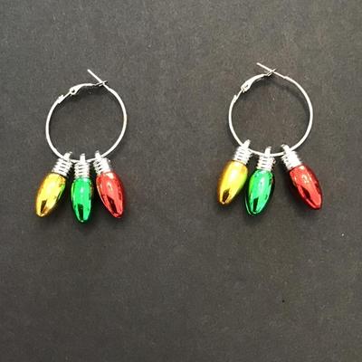 Sale Photo Thumbnail #188: Classic Christmas bulb earrings. Please see attached photos.