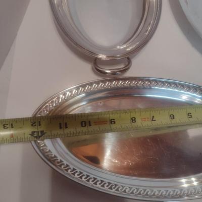 Assortment of Plated Silver Serving Trays