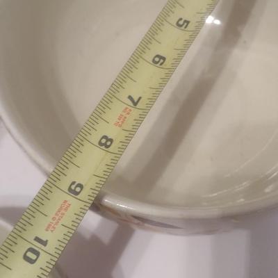 Set of Three Vintage Hall's Superior Ceramic Nesting Mixing Bowls
