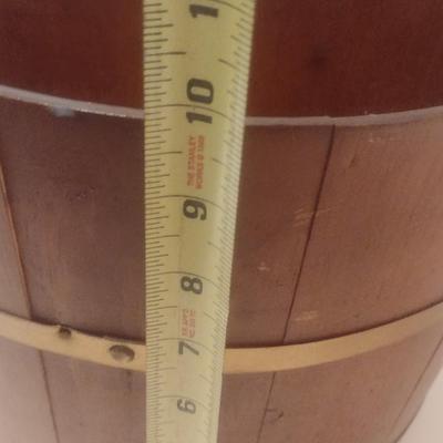 Vintage Divided Compartment Wooded Firken Bucket