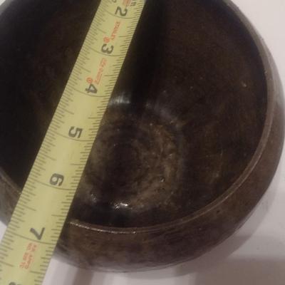 Pair of Hand Thrown Alkaline Glaze Pottery Bowls