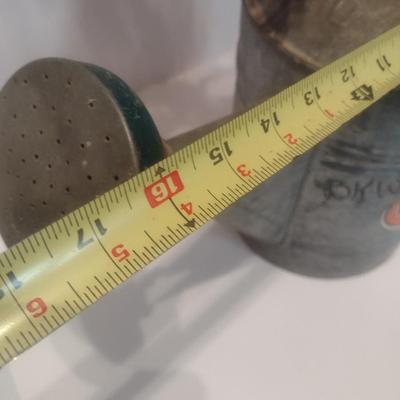 Vintage Galvanized Watering Can Being Used as a Planter