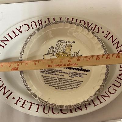 Pasta platter, Quiche Dish, Cook books, corn utensils, measuring cups