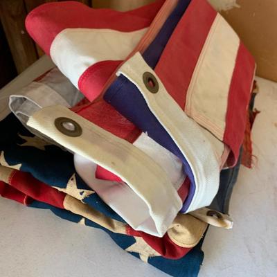 48 Star Flag + 2 Modern Flags