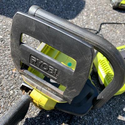 Ryobi Cordless Weedwacker Chainsaw Lot