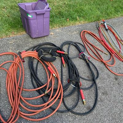 Large Lot of Air Compressor Hoses
