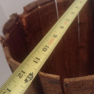 Vintage Wood Slat Nail Keg