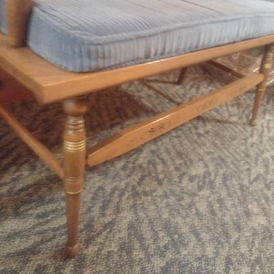 Vintage Maple Wood Amish Sitting Bench