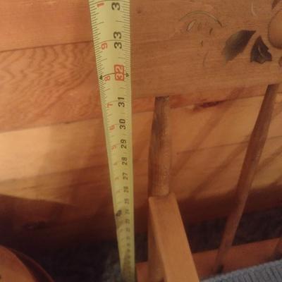 Vintage Maple Wood Amish Sitting Bench