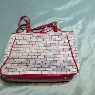 Isabella Fiore Once Upon A Time Nylon Princess Castle Frog Handbag (PB)