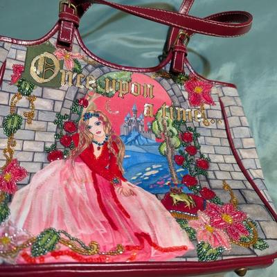 Isabella Fiore Once Upon A Time Nylon Princess Castle Frog Handbag (PB)
