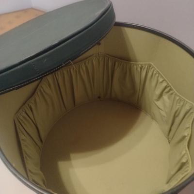 Pair of Vintage Hat Boxes with One Hat as Shown