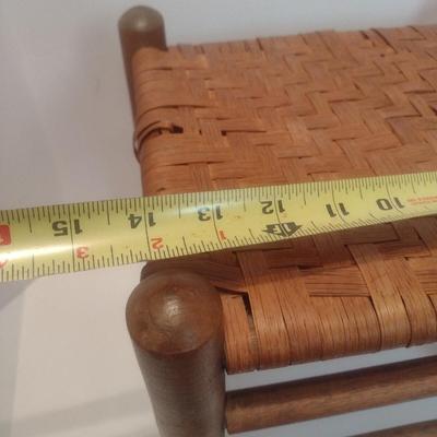 Vintage Shaker Style Rush Seat Stool