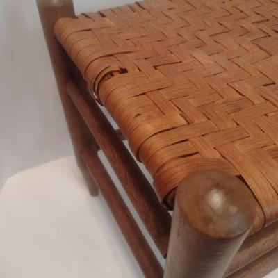 Vintage Shaker Style Rush Seat Stool