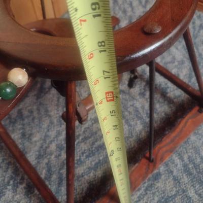 Antique Hand-Crafted Solid Wood Baby Walker