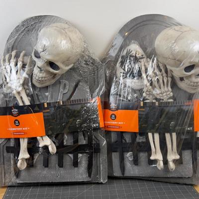 (2) 14 Piece Cemetery Kits
