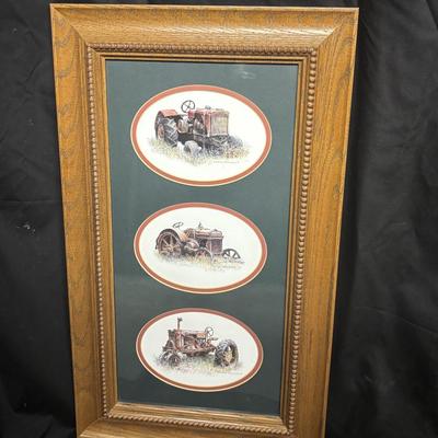 Vintage Tractor Art Piece