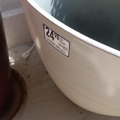 LARGER PLASTIC FLOWER POTS