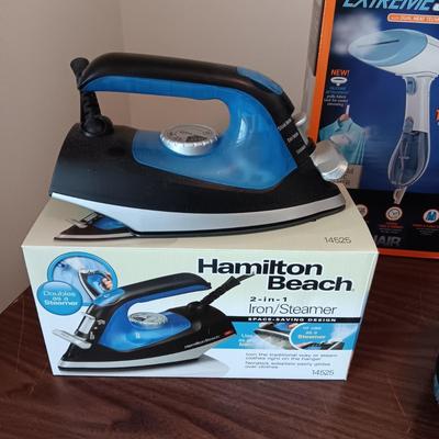 2 STEAMERS AND A CLOTHES IRON