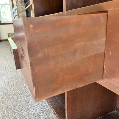 Asian Double Sided Rolling Dry Bar With Carved Design (LR-RG)