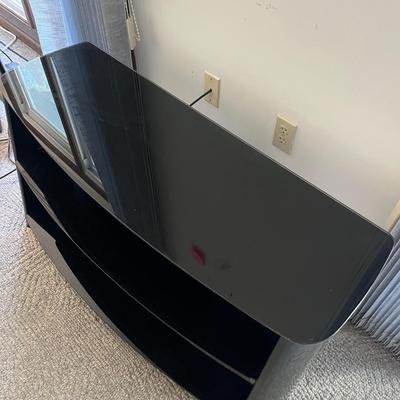 Sauder Glass & Metal TV Stand (D-MG)