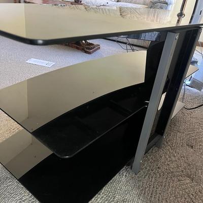 Sauder Glass & Metal TV Stand (D-MG)
