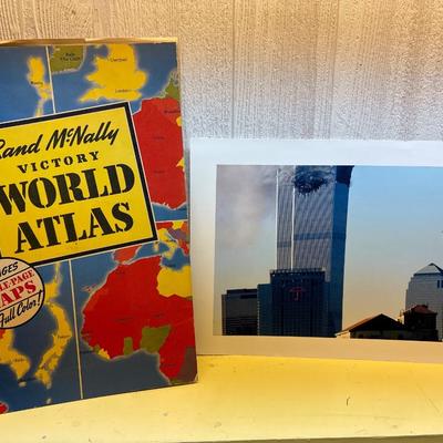 9/11 photo & World Atlas