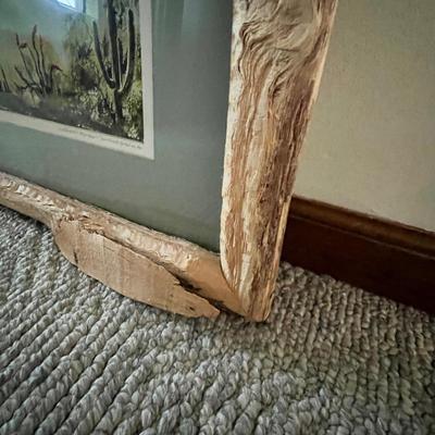 Ann Sproul Signed Watercolor in Rustic Frame - “Continental Mountains, Cave Creek” (LR-RG)