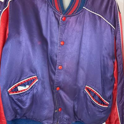 Two vintage satin jackets .