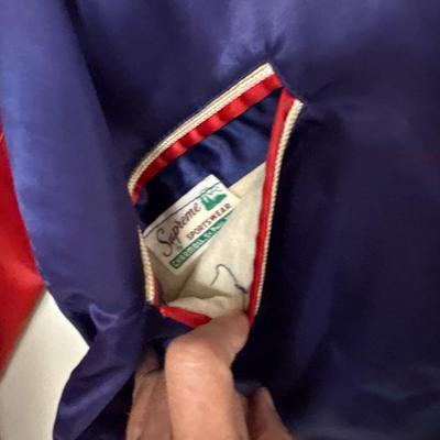 Two vintage satin jackets .