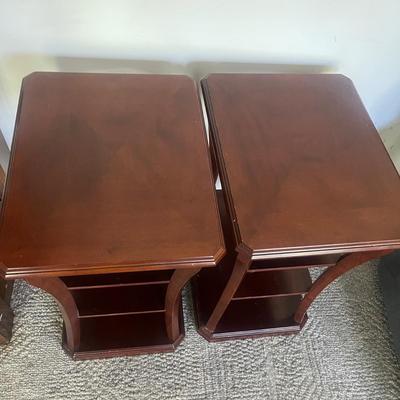 Pair of Bombay Company Wooden Side Tables (D-MG)