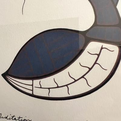 Doris Cyrette "Meditation" & “Two Birds Dancing” Outline Drawing (LR-RG)