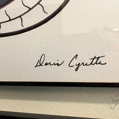 Doris Cyrette "Meditation" & “Two Birds Dancing” Outline Drawing (LR-RG)