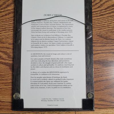 Doris Cyrette "Meditation" & “Two Birds Dancing” Outline Drawing (LR-RG)