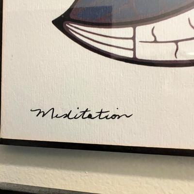 Doris Cyrette "Meditation" & “Two Birds Dancing” Outline Drawing (LR-RG)