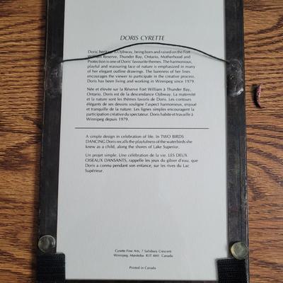 Doris Cyrette "Meditation" & “Two Birds Dancing” Outline Drawing (LR-RG)