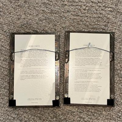 Doris Cyrette "Meditation" & “Two Birds Dancing” Outline Drawing (LR-RG)