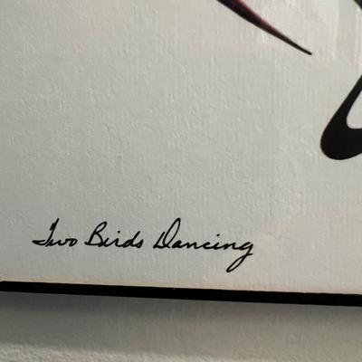 Doris Cyrette "Meditation" & “Two Birds Dancing” Outline Drawing (LR-RG)