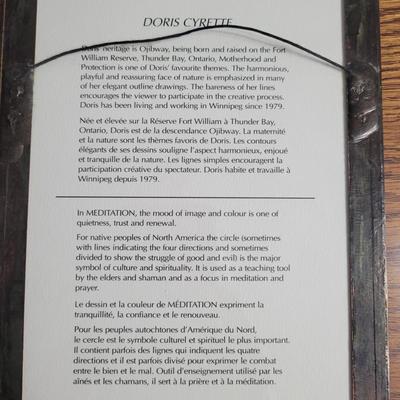 Doris Cyrette "Meditation" & “Two Birds Dancing” Outline Drawing (LR-RG)