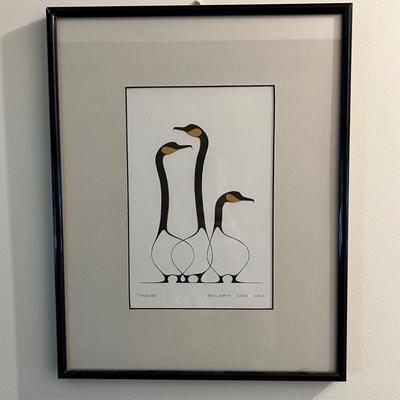 “Friends” By Benjamin Chee Chee - Pencil Signed Print (LR-RG)