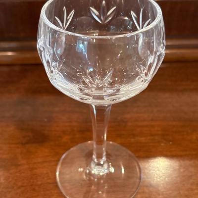 Crystal wine glasses
